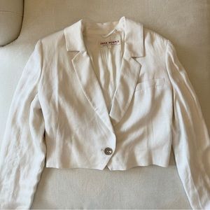 Free People Cropped Blazer